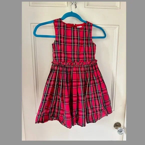 Crewcuts | Dresses | Crewcuts Girls Plaid Holiday Dress Size 6 | Poshmark